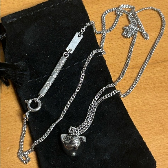 Dior Homme Hedi Slimane .925 Silver Teddy Bear Necklace - Picture 1 of 7